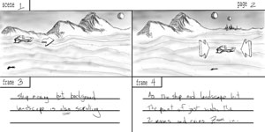 to scene 1 storyboards