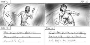 to scene 9 storyboards